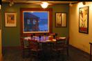 Semi-Private Dining Large Round Table with Ocean View Upstairs
